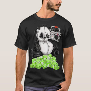 Panda Bär Geld T-Shirt