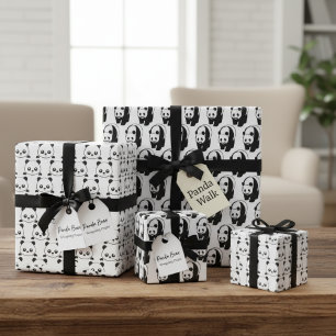 Panda Bär Geschenkpapier Set