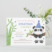 Panda-Bär Grün Bambus Kindergeburtstag
