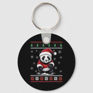 Panda Bär hässliches Weihnachten Xmas für Erwachse Schlüsselanhänger