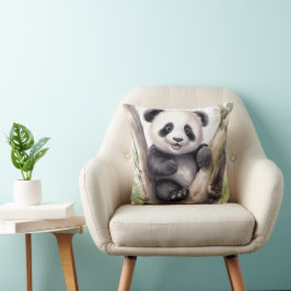 Panda Bär in Bamboo Tree Kissen