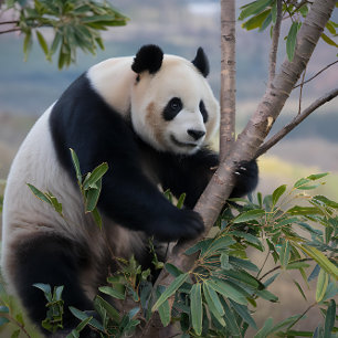Panda Bär in einem Baum Puzzle