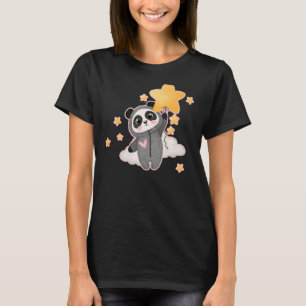 Panda-Bär in Niedlichen Pajamas T-Shirt