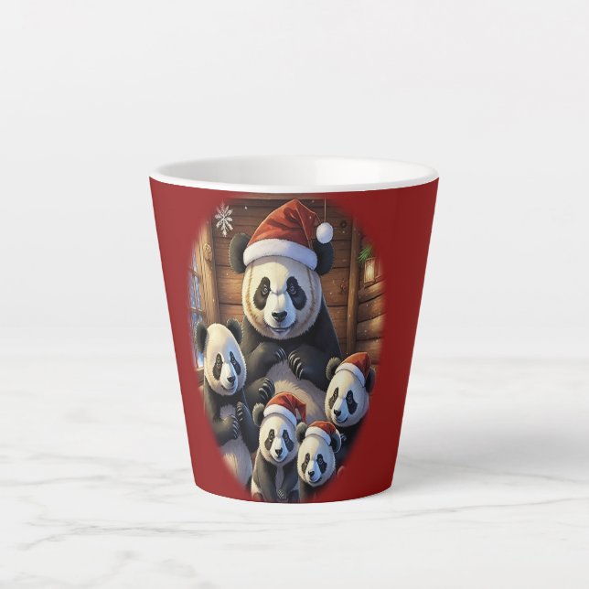 Panda-Bär-Kaffeetassen Milchtasse (Vorderseite)