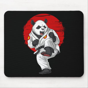 Panda-Bär-Karate-Kickboxen-Muay-Thai-Kampfsport Mousepad
