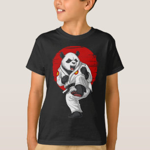 Panda-Bär Karate Kickboxen Muay Thai Kampfsport T-Shirt