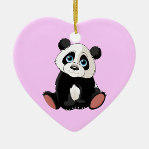 Panda-Bär Keramik Ornament