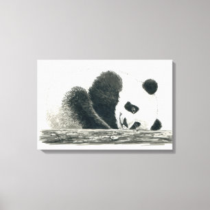 Panda-Bär Leinwanddruck
