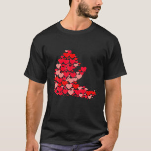 Panda Bär Liebhaber Süß Liebe Herzen Tiere Paare T-Shirt