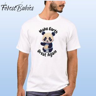Panda Bär, macht die Erde wieder groß, Süße Tier � T-Shirt