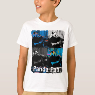 Panda-Bär Mehrbild Moderne Kunst Gestaltung T-Shirt