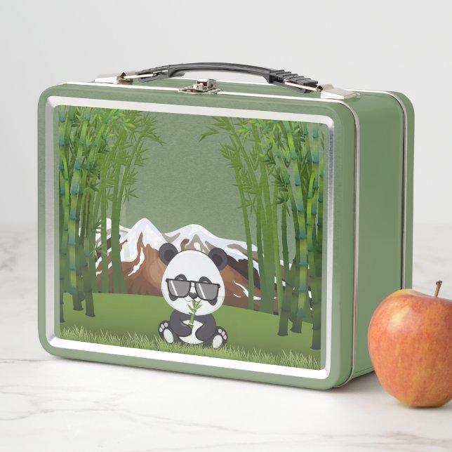 Panda Bär Metall Brotdose (Beispiel)