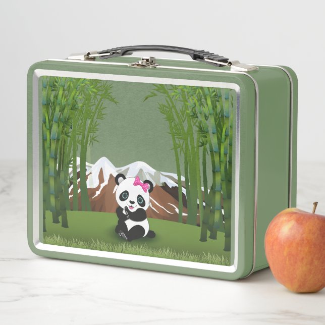 Panda Bär Metall Brotdose (Beispiel)