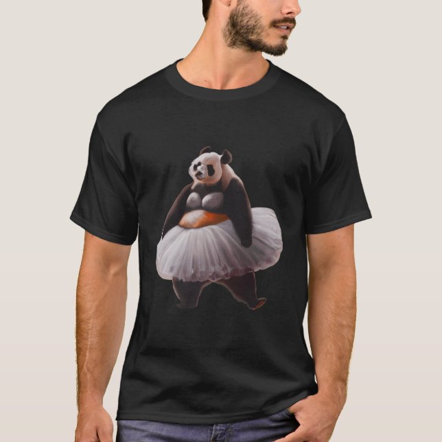 Panda Bär mit Ballettkleid Panda Dancing T-Shirt (Vorderseite)