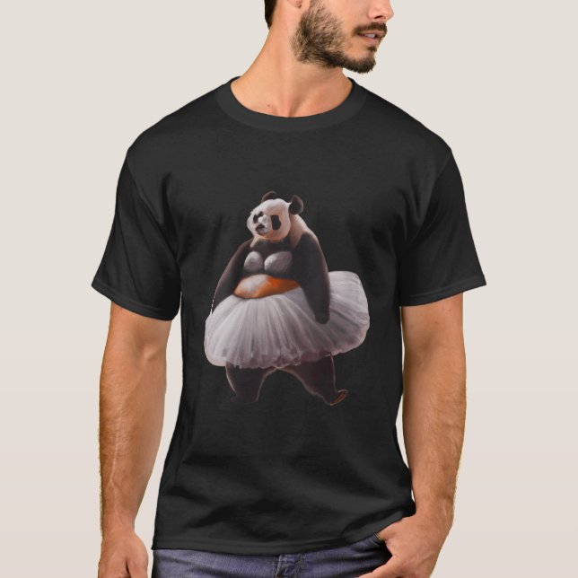 Panda Bär mit Ballettkleid Panda Dancing T-Shirt (Vorderseite)