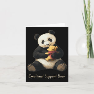 Panda-Bär mit einem Niedlichen Bär für emotionale  Karte