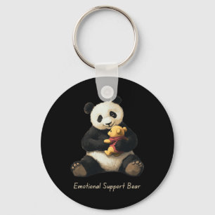Panda-Bär mit einem Niedlichen Bär für emotionale  Schlüsselanhänger