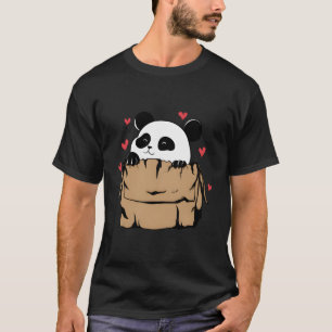 Panda Bär mit ihm in Karton T-Shirt