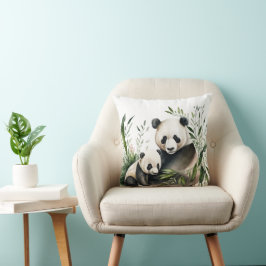 Panda-Bär mit Kübel Kissen