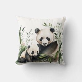 Panda-Bär mit Kübel Kissen