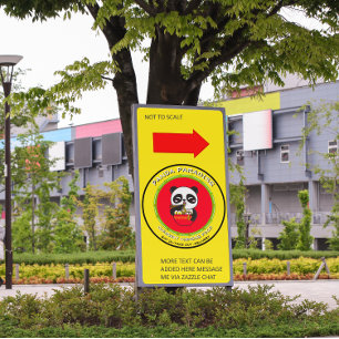 Panda-Bär-Nudeln Chinesisches Restaurant anpassen Banner