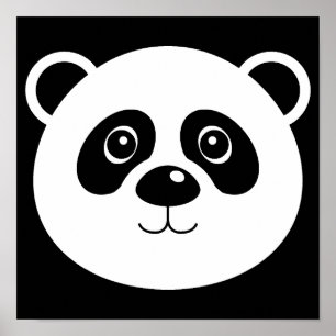 Panda-Bär-Plakat-Schild Poster