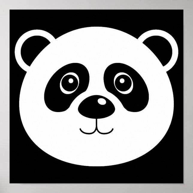Panda-Bär-Plakat-Schild Poster (Vorne)