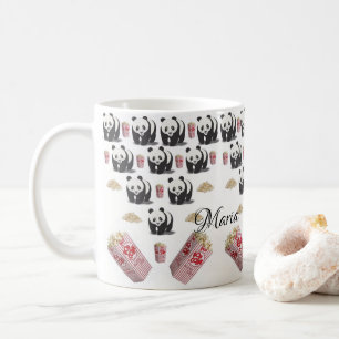 Panda Bär Popcorn Tasse