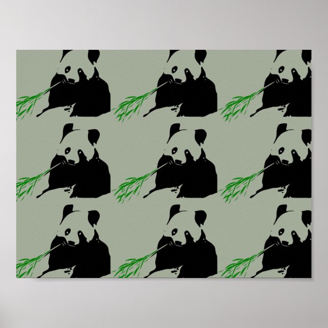 Panda-Bär Poster (Vorne)