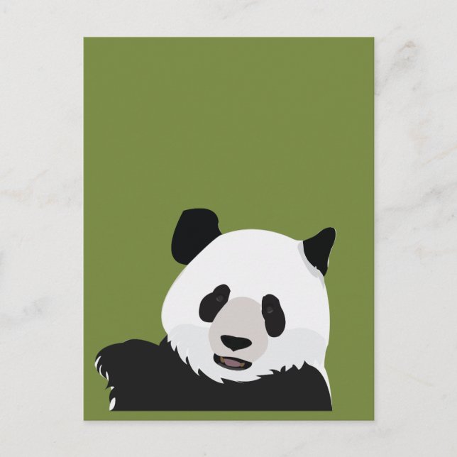  Panda Bär Postkarte (Vorderseite)