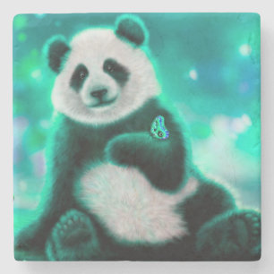 Panda Bär Steinuntersetzer
