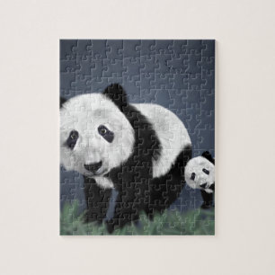 Panda Bär süß kuschelig Tier schwarz weiß süß Puzzle