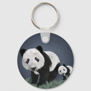 Panda Bär süß kuschelig Tier schwarz weiß süß Schlüsselanhänger