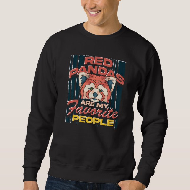 Panda Bär Süßes Tier  Zootier  Roter Panda Sweatshirt (Vorderseite)