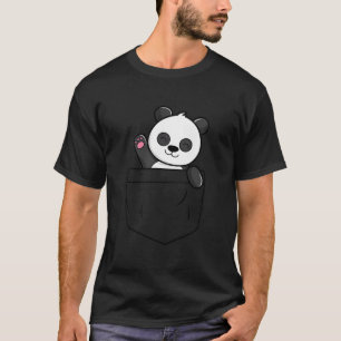 Panda Bär winkend in einer Tasche Taschen-Panda-Bä T-Shirt