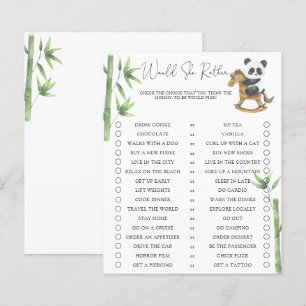 Panda Bär Würde Sie Eher Babyparty