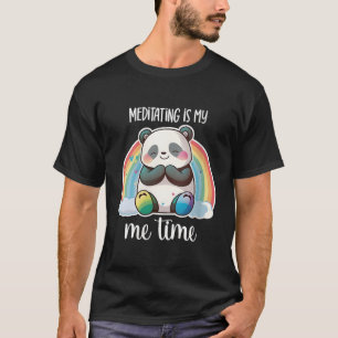 Panda-Bär Yoga meditierender Panda Meditation T-Shirt