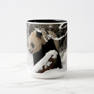 Panda Bär Zweifarbige Tasse