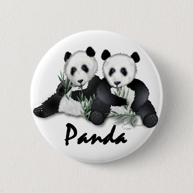Panda-Bären Button (Vorderseite)