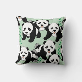 Panda-Bären grafisch Kissen