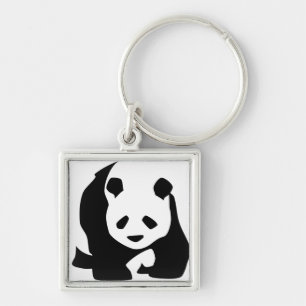 Panda-Bären individuell anpassen Jubiläen Schlüsselanhänger