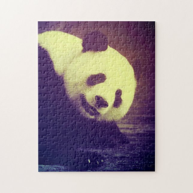 Panda-Bären. Puzzle (Vertikal)