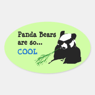 Panda Bären sind so Coole Aufkleber