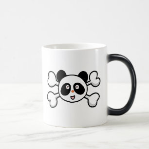 Panda Bären Skull und Crossbones Verwandlungstasse
