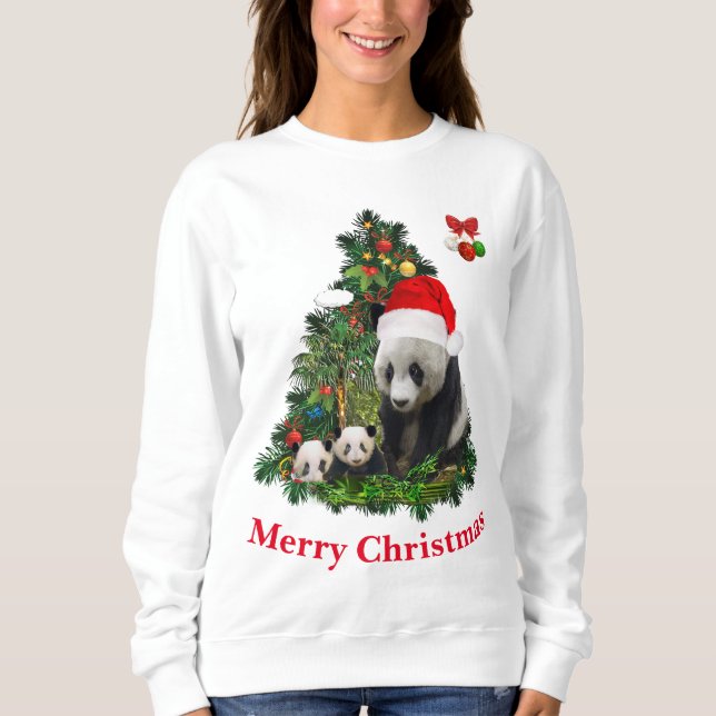 Panda Bären Sweatshirt (Vorderseite)