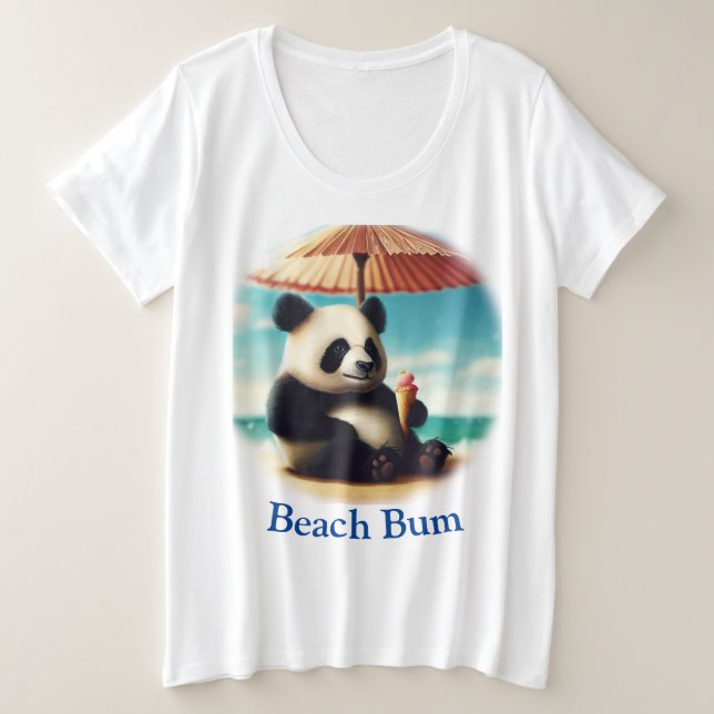Panda Bären T - Shirt (Design vorne)