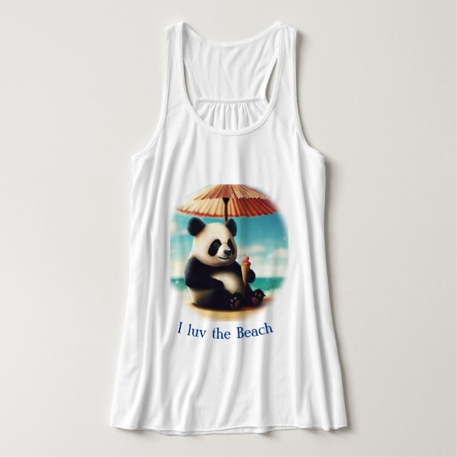 Panda Bären T - Shirt (Design Vorderseite)
