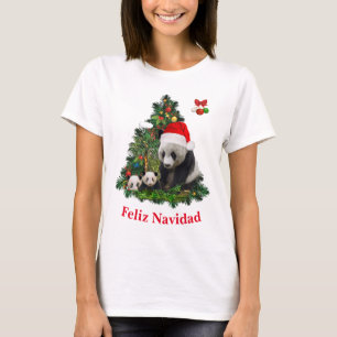 Panda Bären Weihnachts-T - Shirt