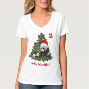 Panda-Bären-Weihnachts-T-Shirt T-Shirt