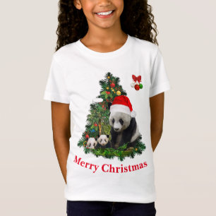 Panda-Bären-Weihnachts-T-Shirt T-Shirt